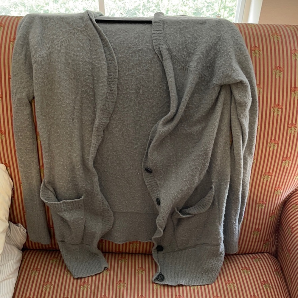 Grey cardigan